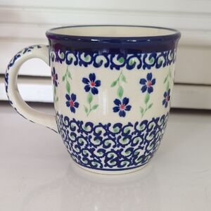 Polish Pottery Floral Mug